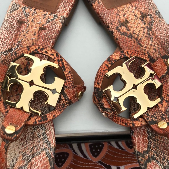 Tory Burch Snake Print Miller Sandal - Picture 4 of 8